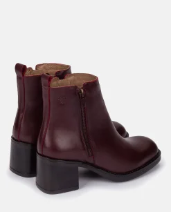 Heeled Ankle Boot LANDAS-002 Burgundy