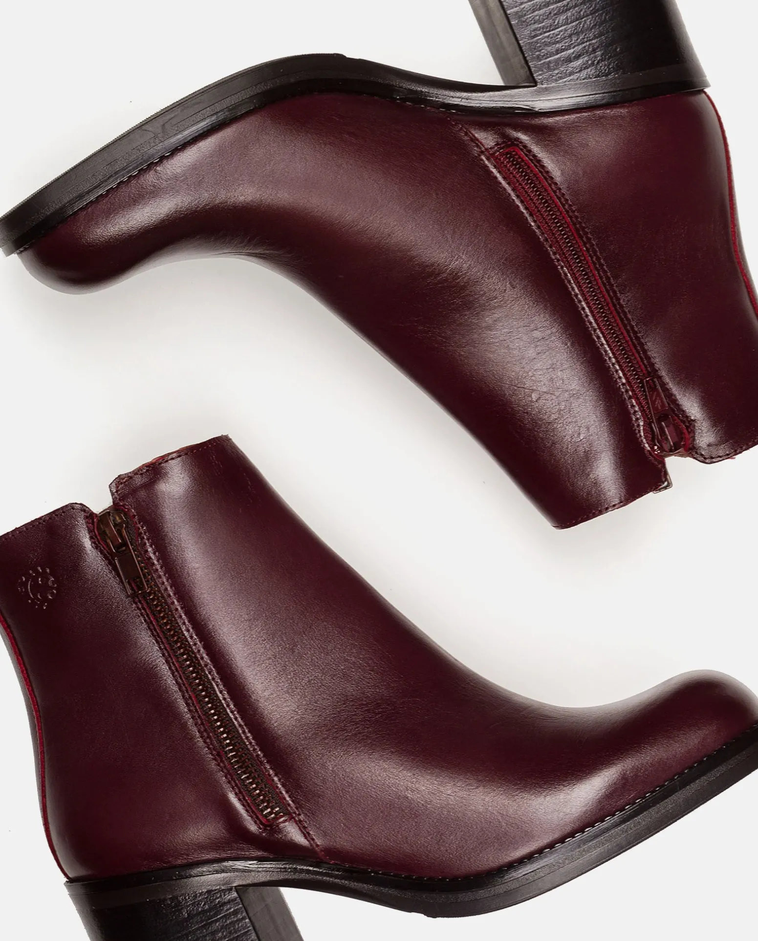 Heeled Ankle Boot LANDAS-002 Burgundy