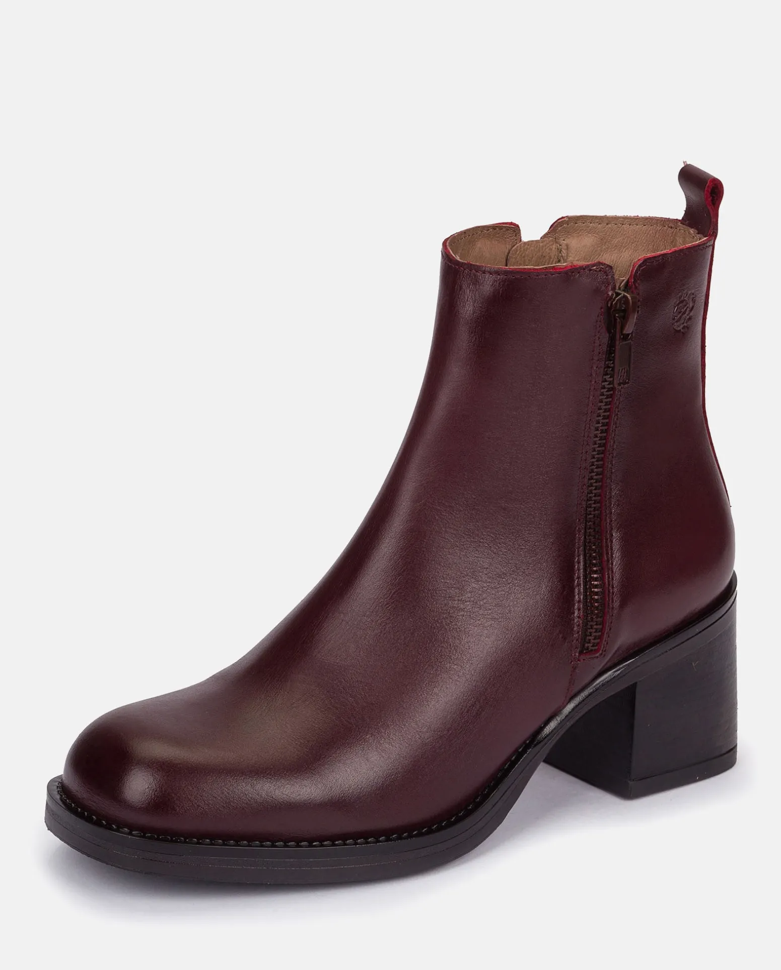 Heeled Ankle Boot LANDAS-002 Burgundy