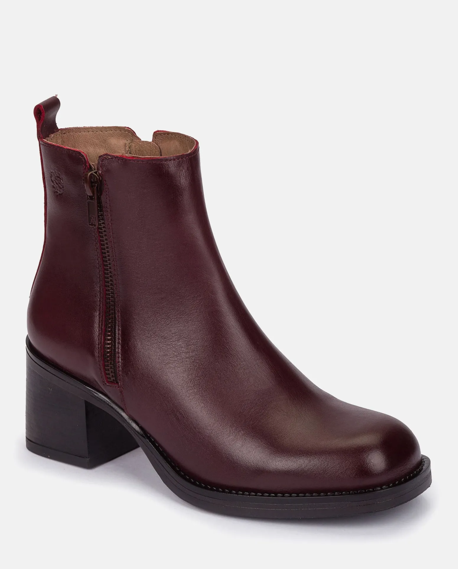 Heeled Ankle Boot LANDAS-002 Burgundy