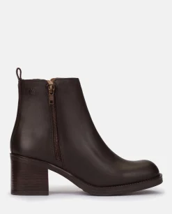 Heeled Ankle Boot LANDAS-002 Brown