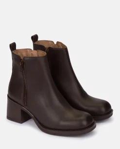 Heeled Ankle Boot LANDAS-002 Brown