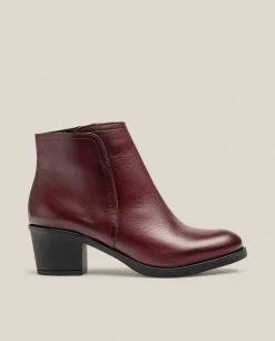 Heeled Ankle Boot LILLE-016 Burgundy