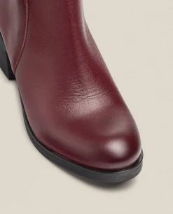 Heeled Ankle Boot LILLE-016 Burgundy