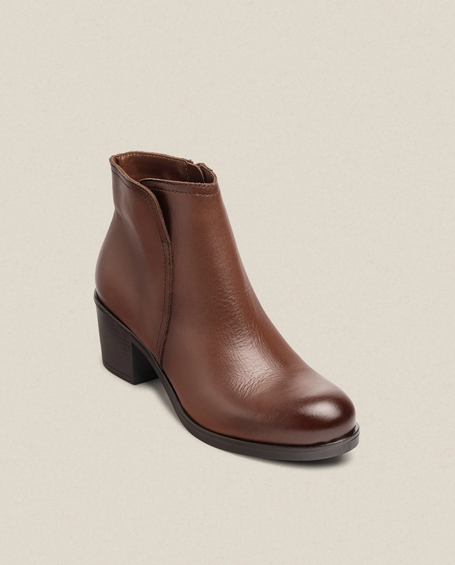 Heeled Ankle Boot LILLE-016 Brown