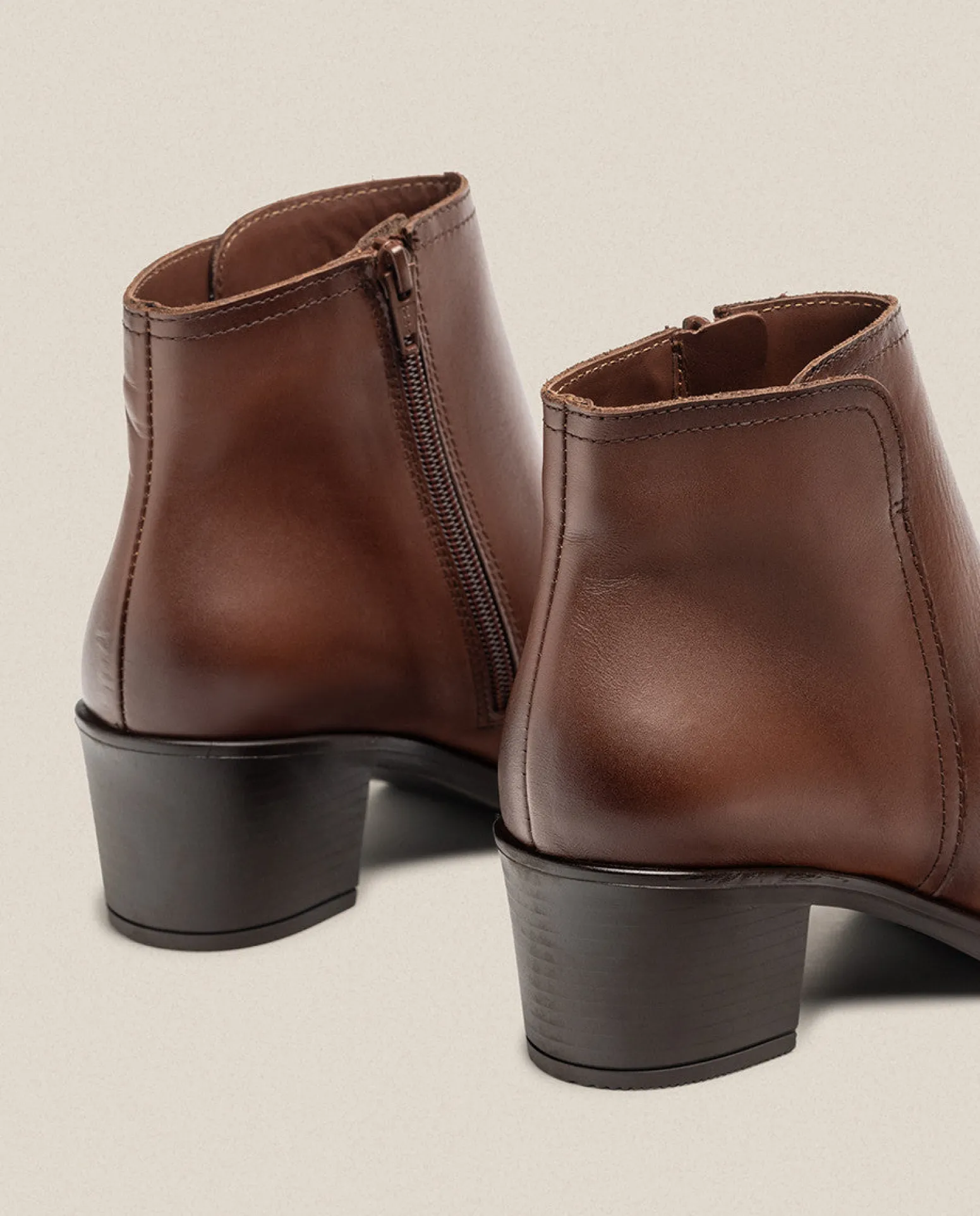Heeled Ankle Boot LILLE-016 Brown
