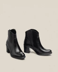 Heeled Ankle Boot ORNE-003 Black