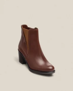 Heeled Ankle Boot ORNE-002 Brown