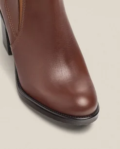 Heeled Ankle Boot ORNE-002 Brown