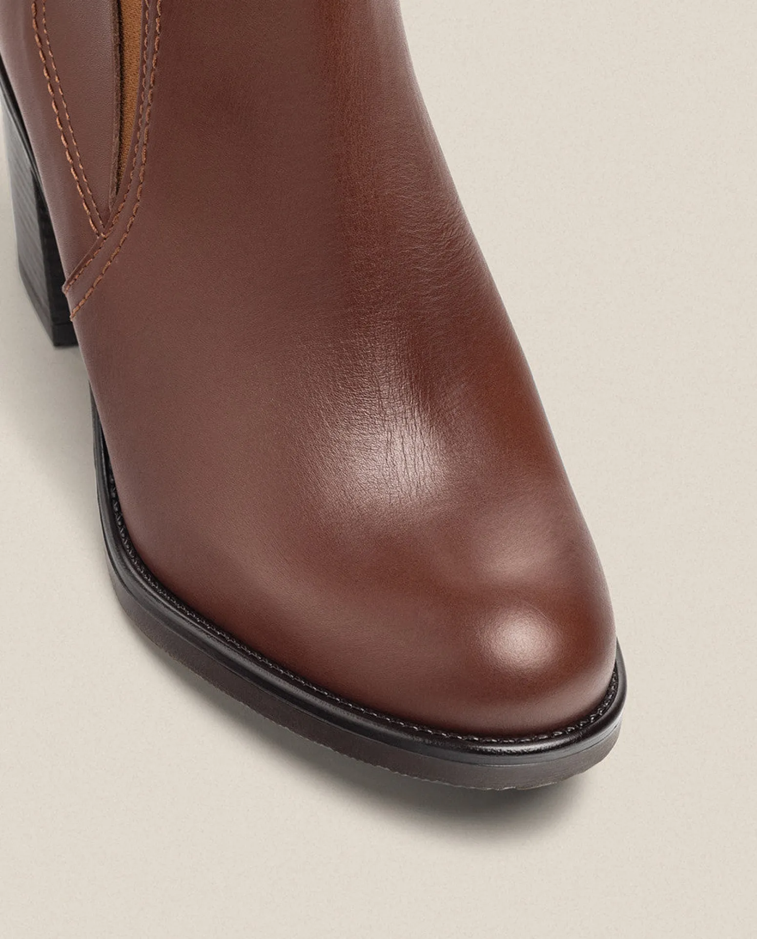 Heeled Ankle Boot ORNE-002 Brown