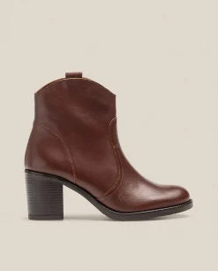 Heeled Ankle Boot ORNE-003 Brown