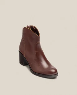 Heeled Ankle Boot ORNE-003 Brown