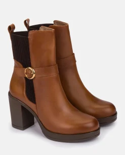 Heeled Ankle Boot PILSEN-003 Leather