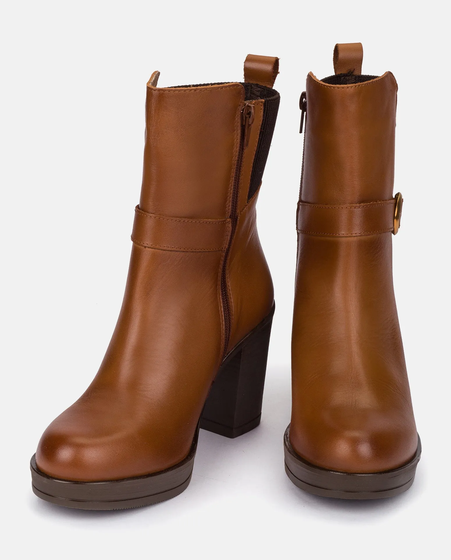 Heeled Ankle Boot PILSEN-003 Leather