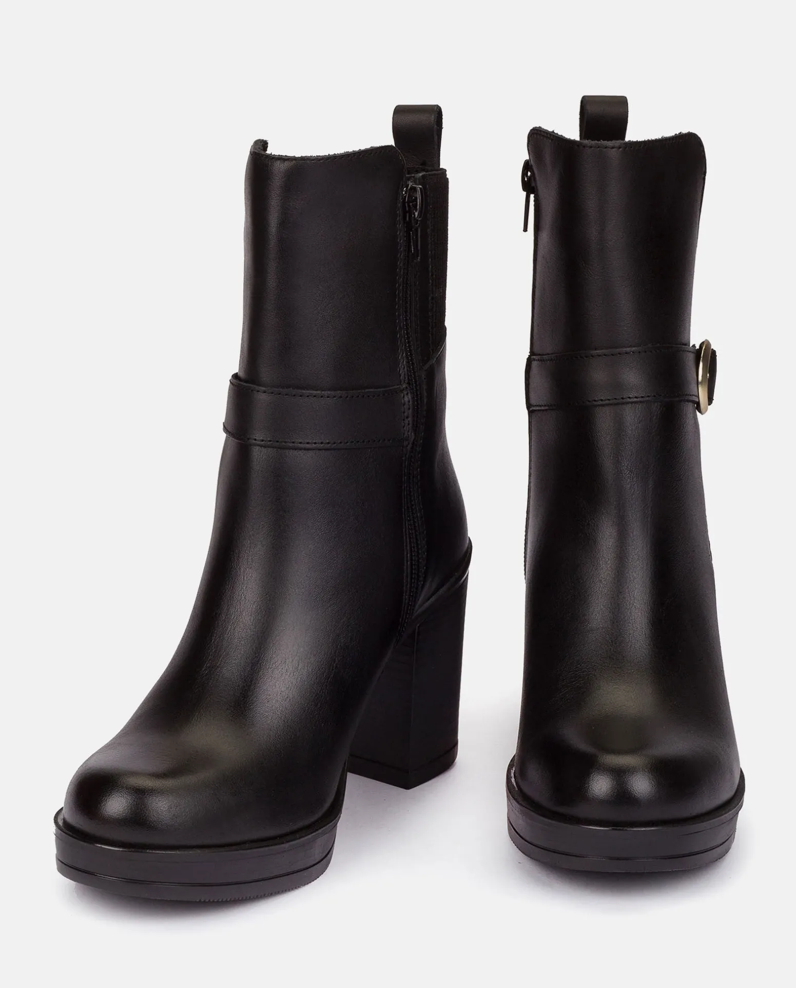 Heeled Ankle Boot PILSEN-003 Black