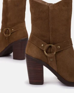 Heeled Ankle Boot TOURS-008 Brown