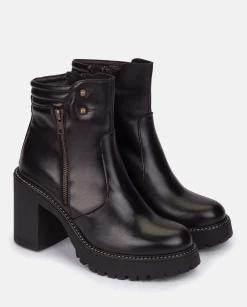 Heeled Ankle Boot TUNA-002 Black