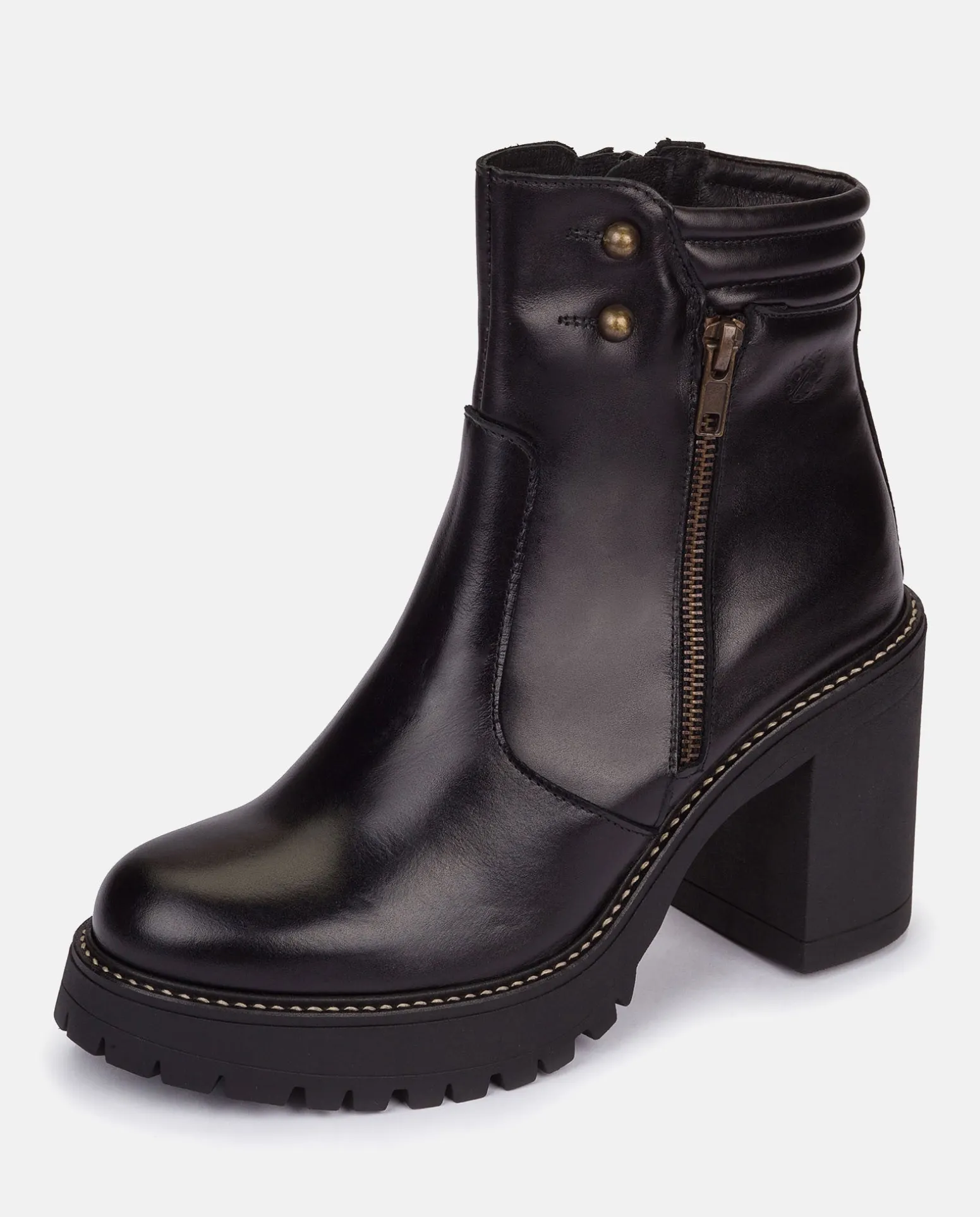 Heeled Ankle Boot TUNA-002 Black