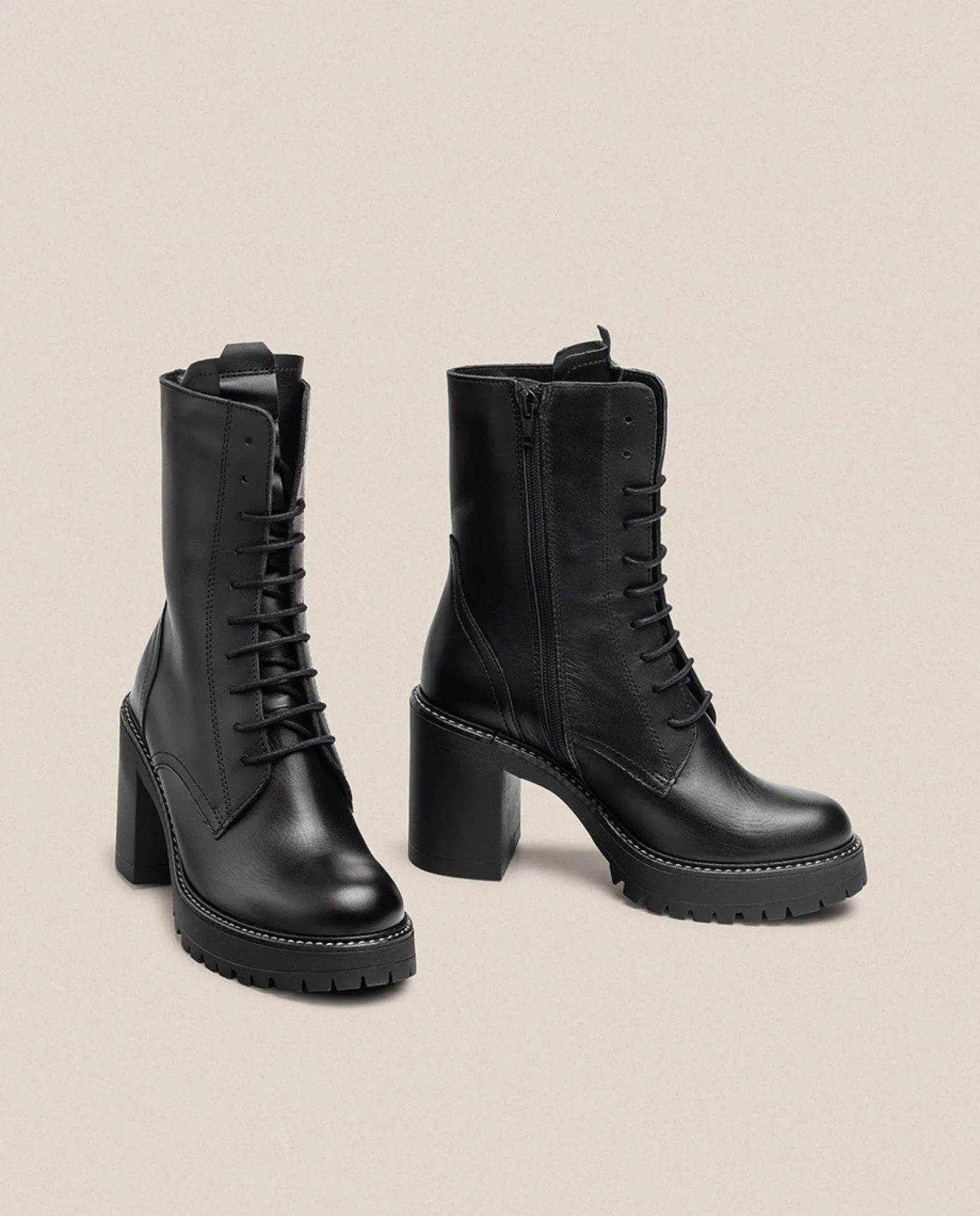 Heeled Ankle Boot TUNA-006 Black