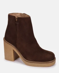 Heeled Ankle Boots GELA-001 Brown