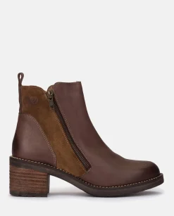 Heeled Ankle Boots MESINA-002 Brown
