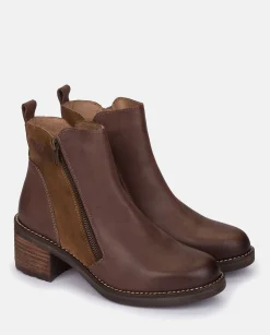 Heeled Ankle Boots MESINA-002 Brown