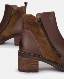 Heeled Ankle Boots MESINA-002 Brown