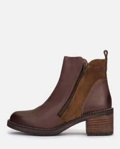Heeled Ankle Boots MESINA-002 Brown