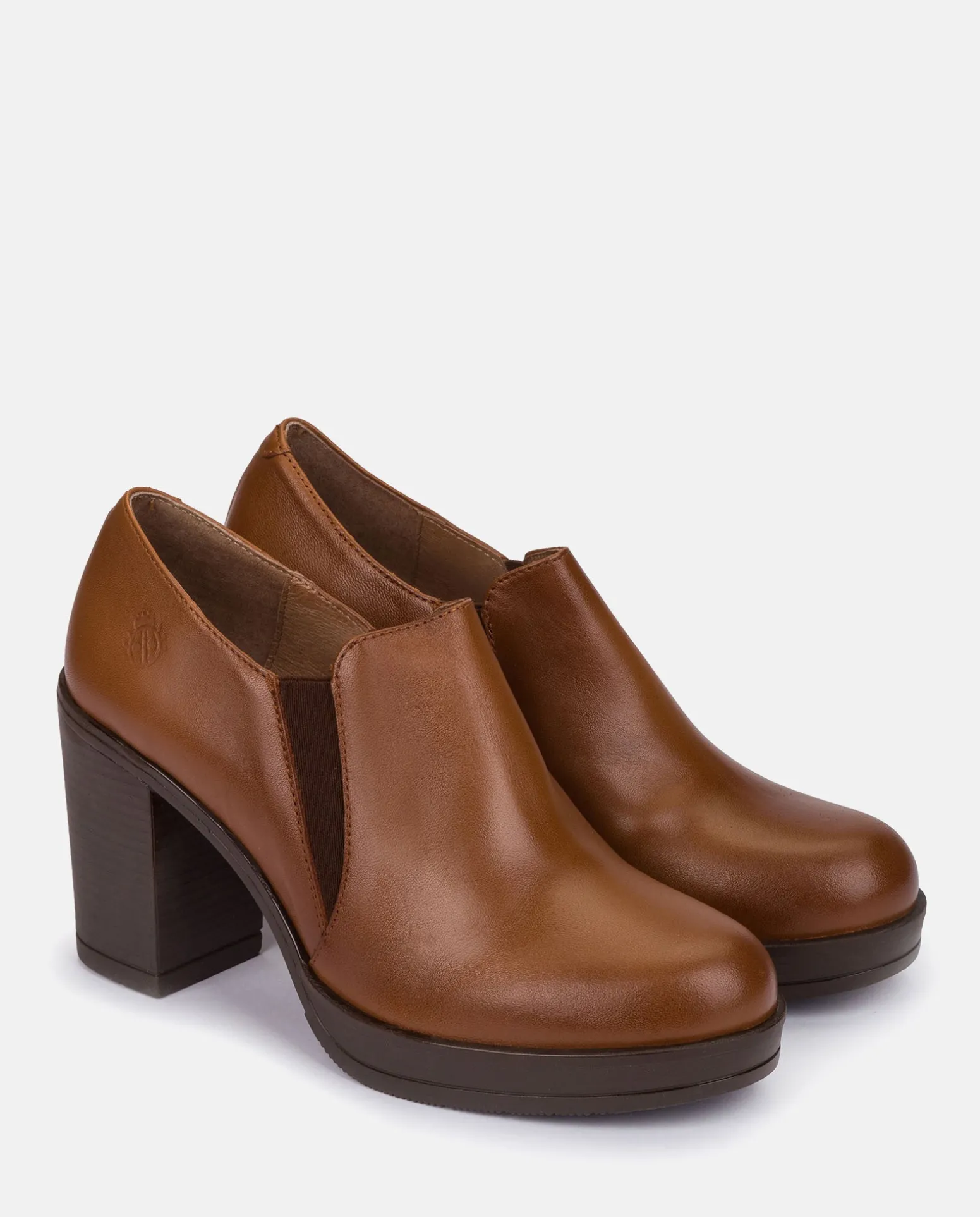 Heeled Ankle Boots PILSEN-005 Brown