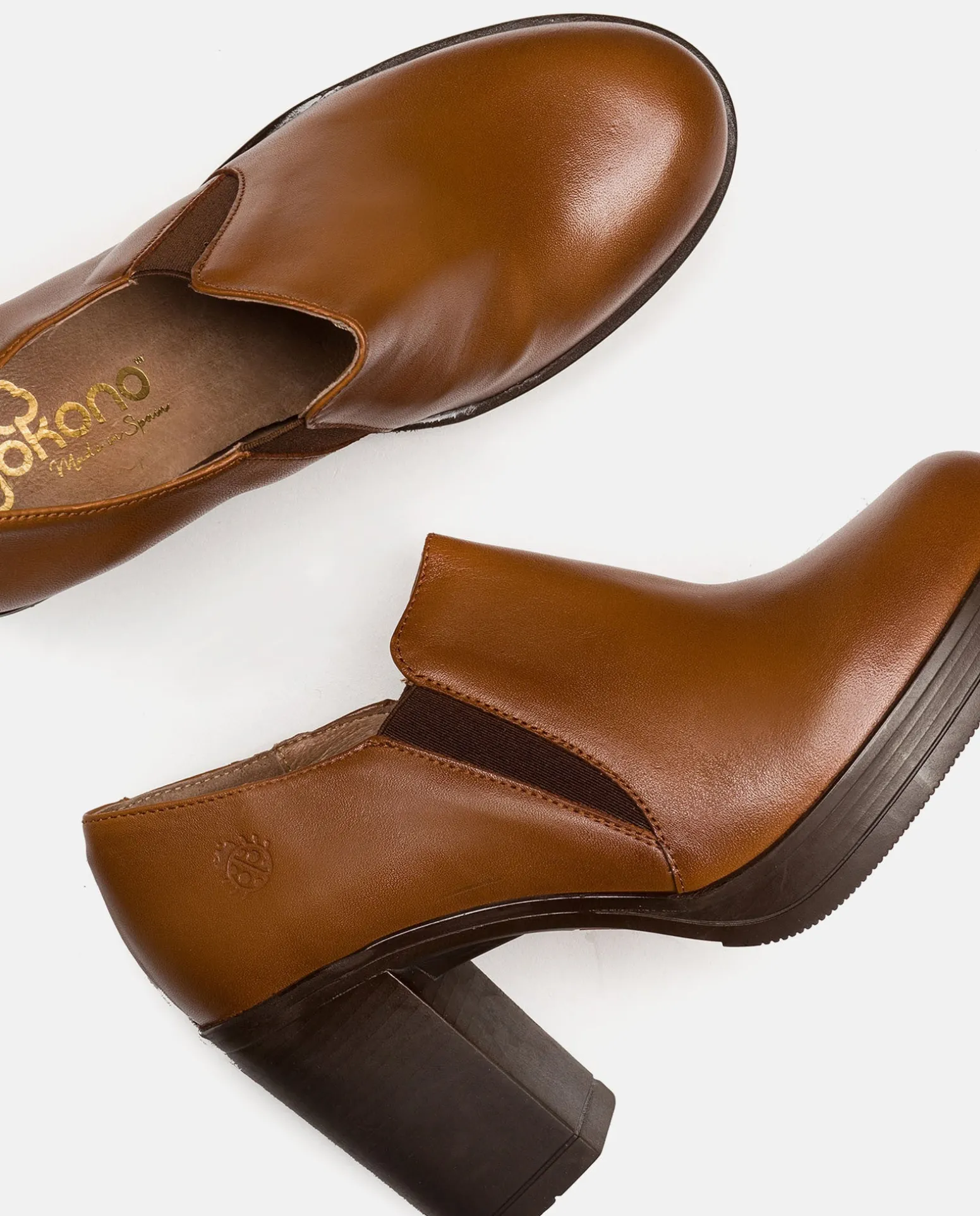 Heeled Ankle Boots PILSEN-005 Brown
