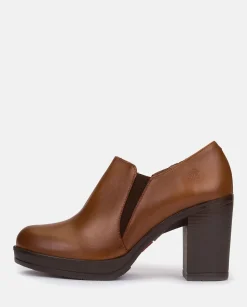 Heeled Ankle Boots PILSEN-005 Brown
