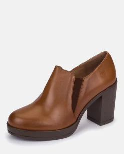 Heeled Ankle Boots PILSEN-005 Brown