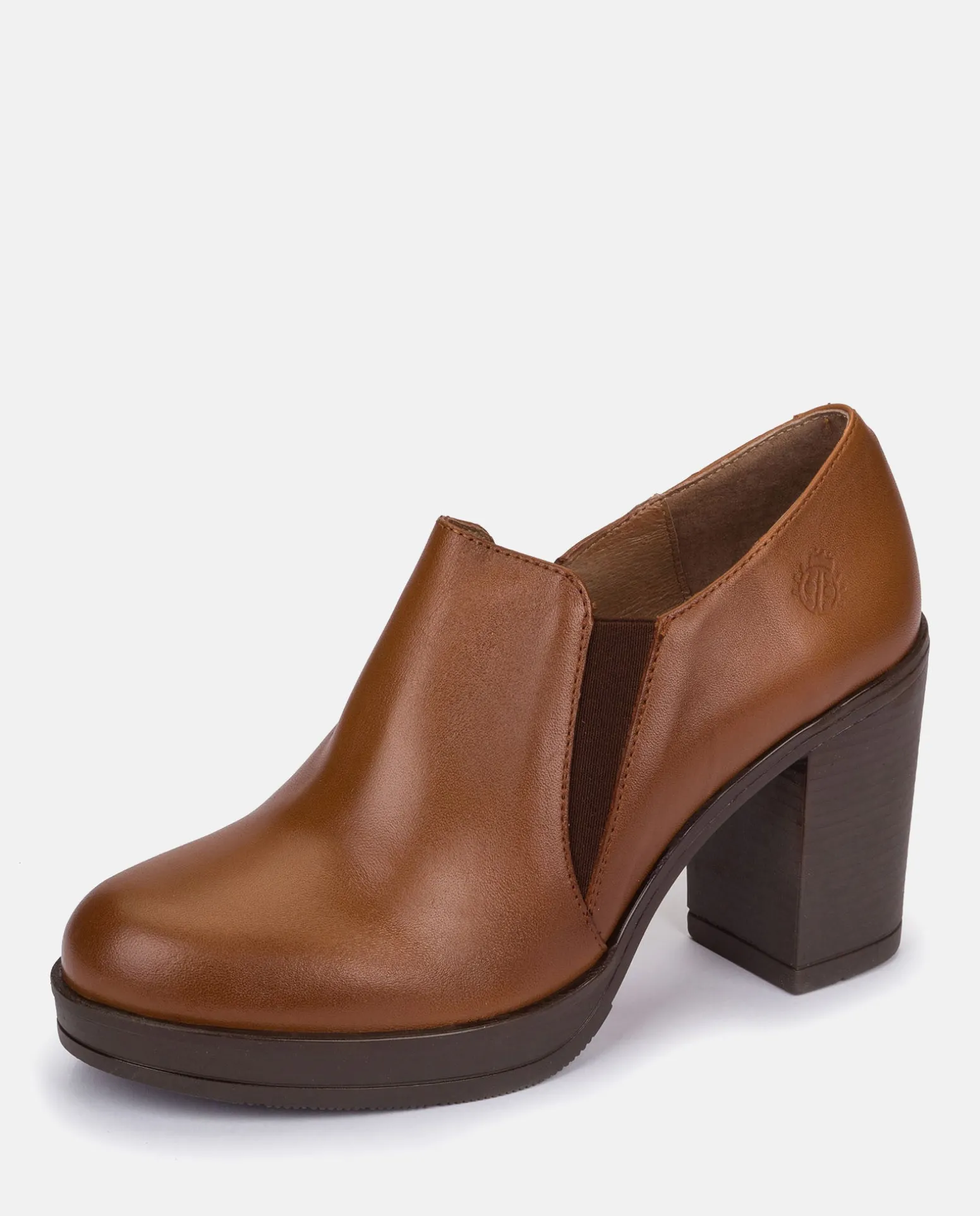Heeled Ankle Boots PILSEN-005 Brown