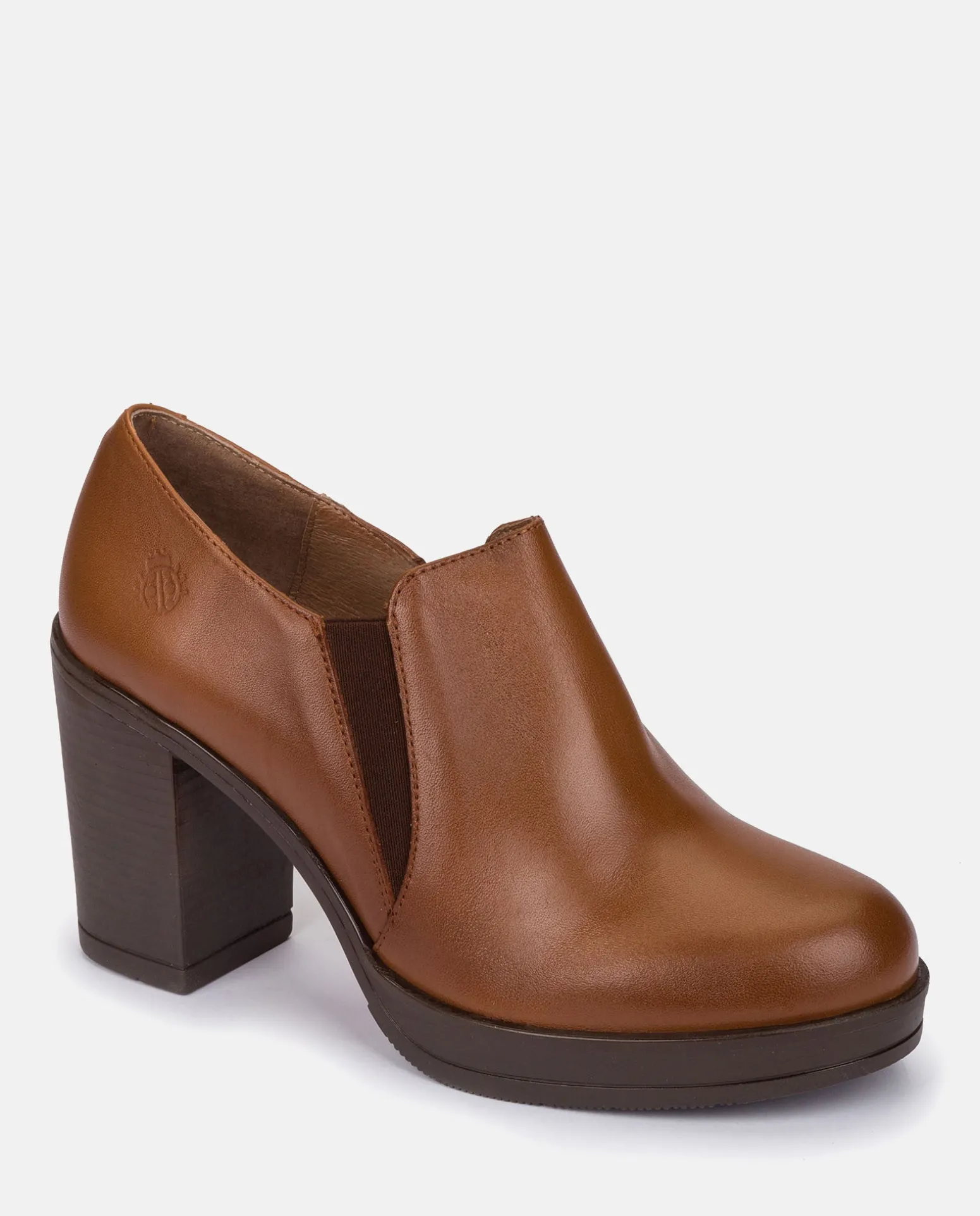 Heeled Ankle Boots PILSEN-005 Brown