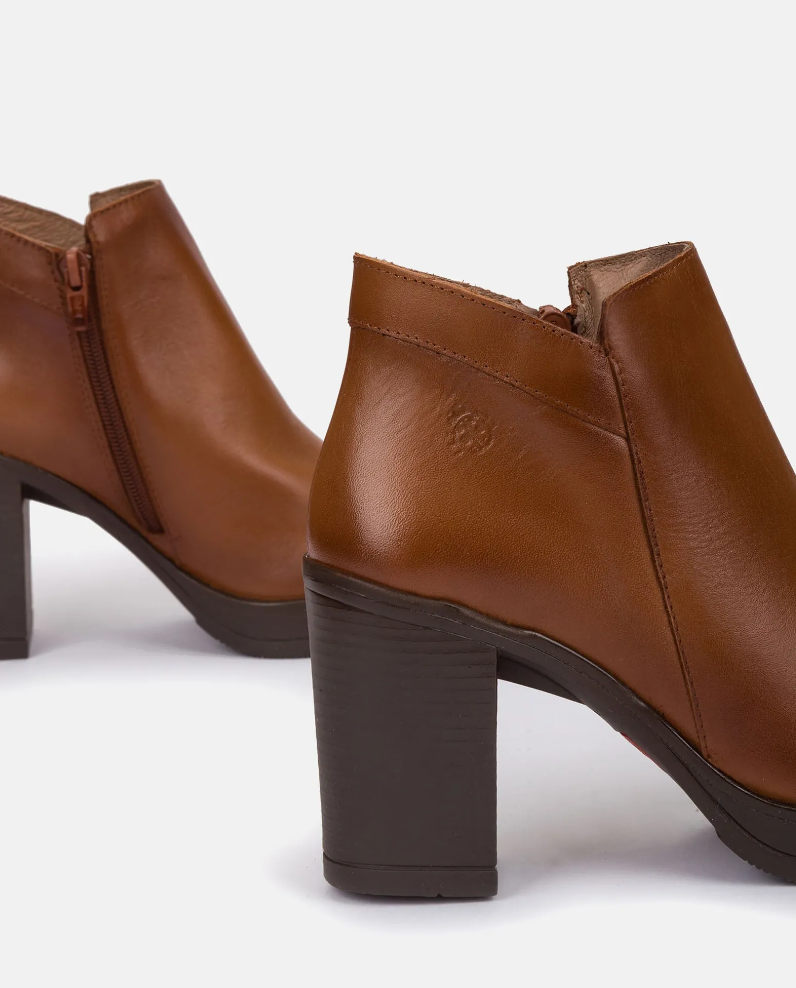 Heeled Ankle Boots PILSEN-004 Brown