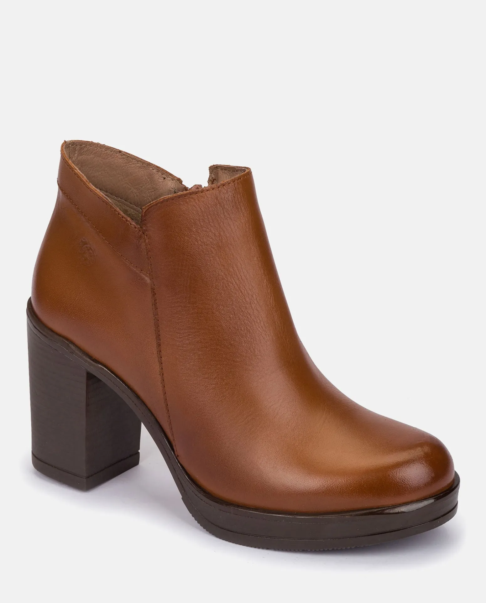 Heeled Ankle Boots PILSEN-004 Brown