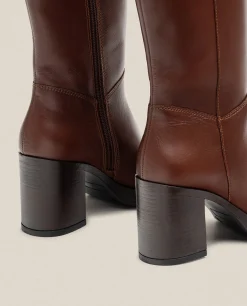 Heeled Boot KOLIN-008 Brown