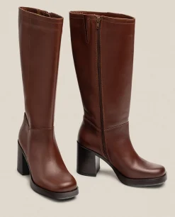 Heeled Boot KOLIN-008 Brown