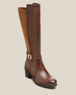 Heeled Boot LILLE-015 Brown