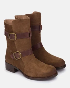 Heeled Booty MONS-003 Brown
