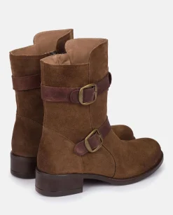 Heeled Booty MONS-003 Brown