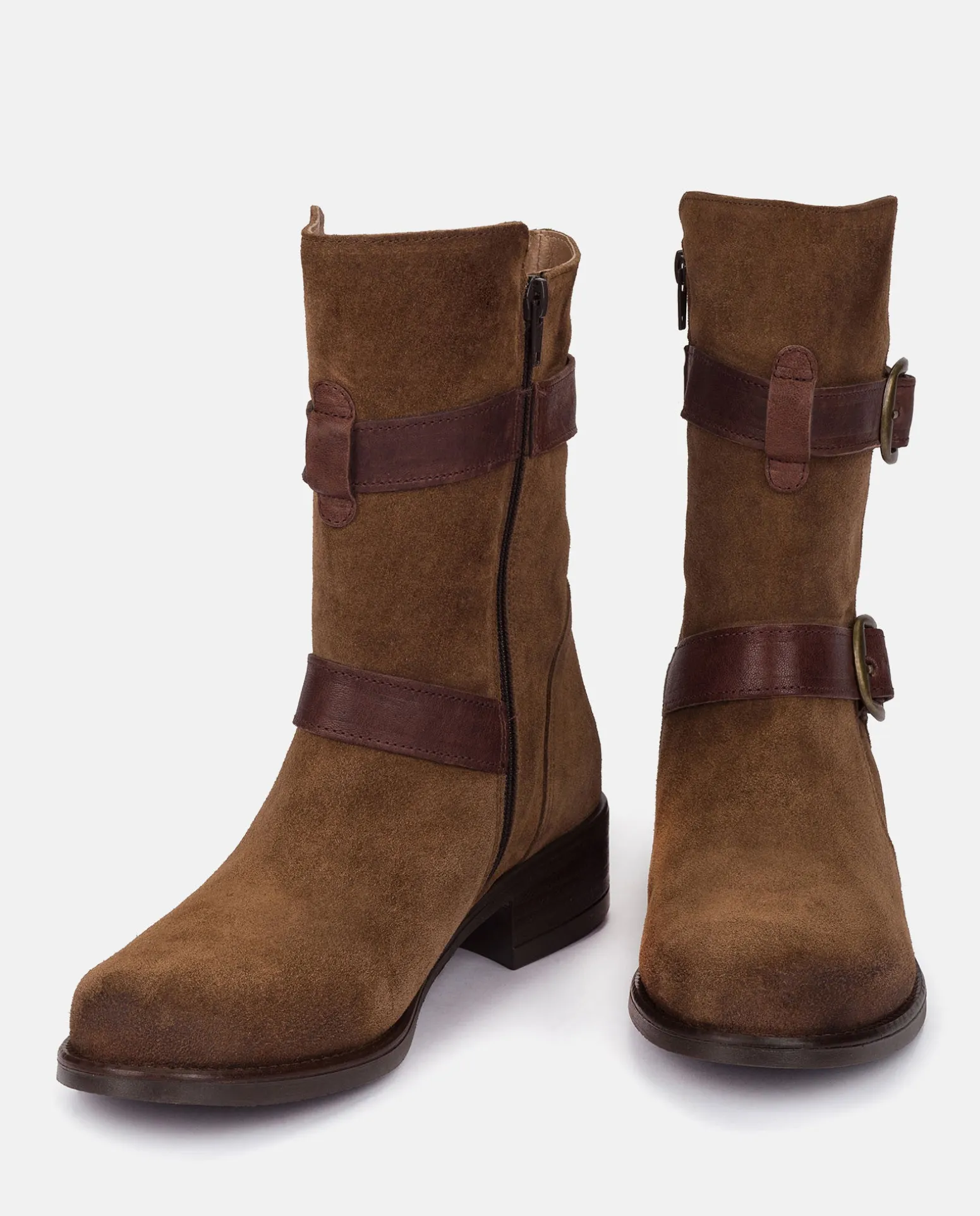 Heeled Booty MONS-003 Brown
