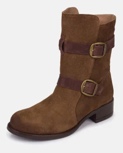 Heeled Booty MONS-003 Brown