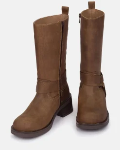 Heeled Booty SPA-003 Brown