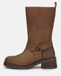 Heeled Booty SPA-003 Brown