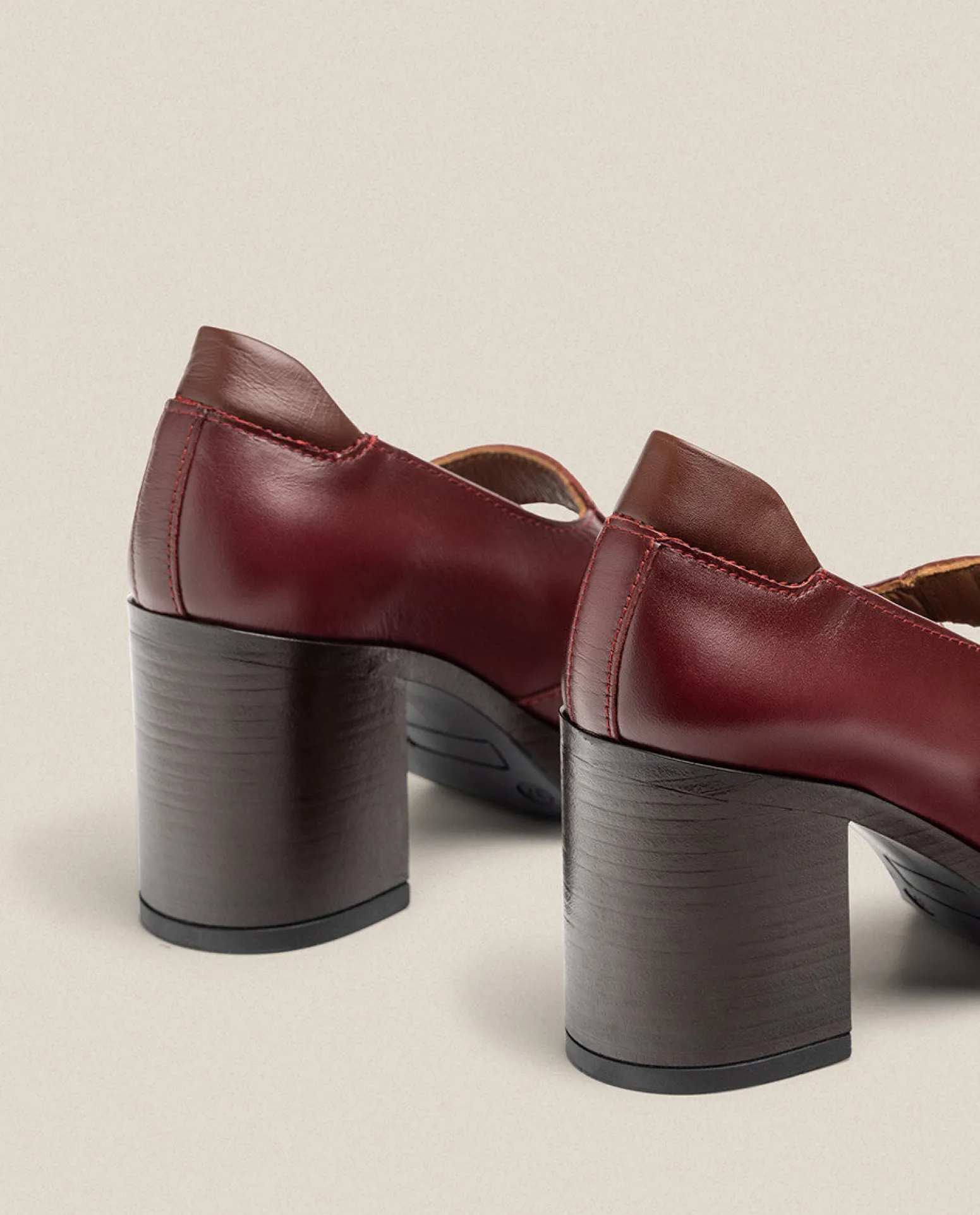 Heeled Shoe KOLIN-010 Burgundy