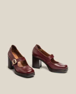 Heeled Shoe KOLIN-010 Burgundy