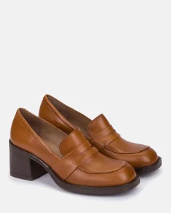 Heeled Shoe LANDAS-001 Brown