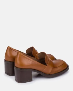 Heeled Shoe LANDAS-001 Brown