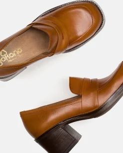 Heeled Shoe LANDAS-001 Brown
